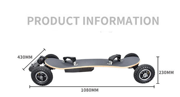 2023 Dual Motor 6 Inch Belt Mountain Board Off-Road Sport Electric Skateboard