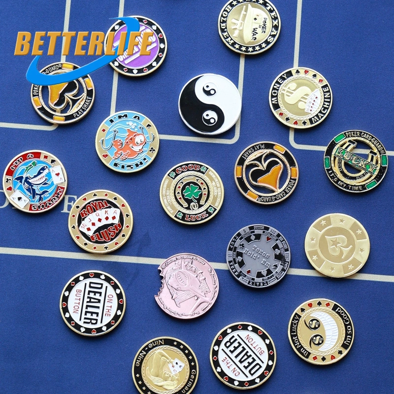 Luxury Ceramic Fichas Poker Jetons Poker Wholesale Professional Casino Coin 14G Clay Casino Texas Hold&prime;em Poker Chips Set Metal Coin Clay Poker Chips