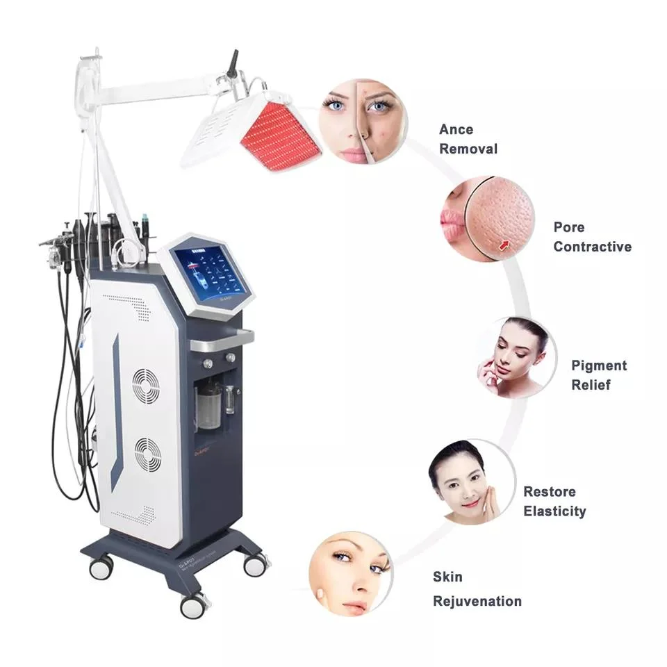 2022 Professional Beauty Salon Machine 13 in 1 Hydra Facial Machine Microdermabrasion Machine Jet Peel Facial Machine with PDT Light