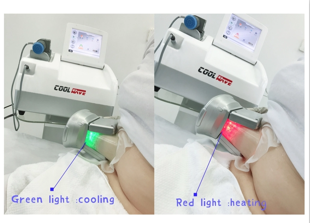 2019 Trend 2 In1 Fat Freeezing Cryo Pad Cryolipolysis Machine with Shockwave Handle for Cosmetologist