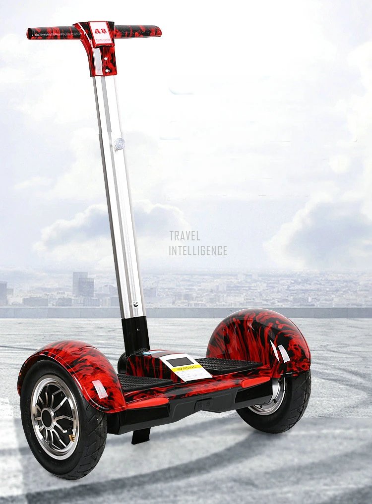 Two Wheels Self Balancing Electric Scooter Hoverboard with Handle Steering