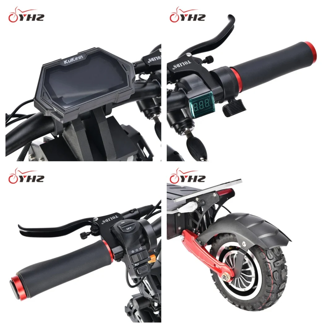 60V20ah Lithium Electric-Powered LCD Display 11 Inch Wide Tire Electric Scooter